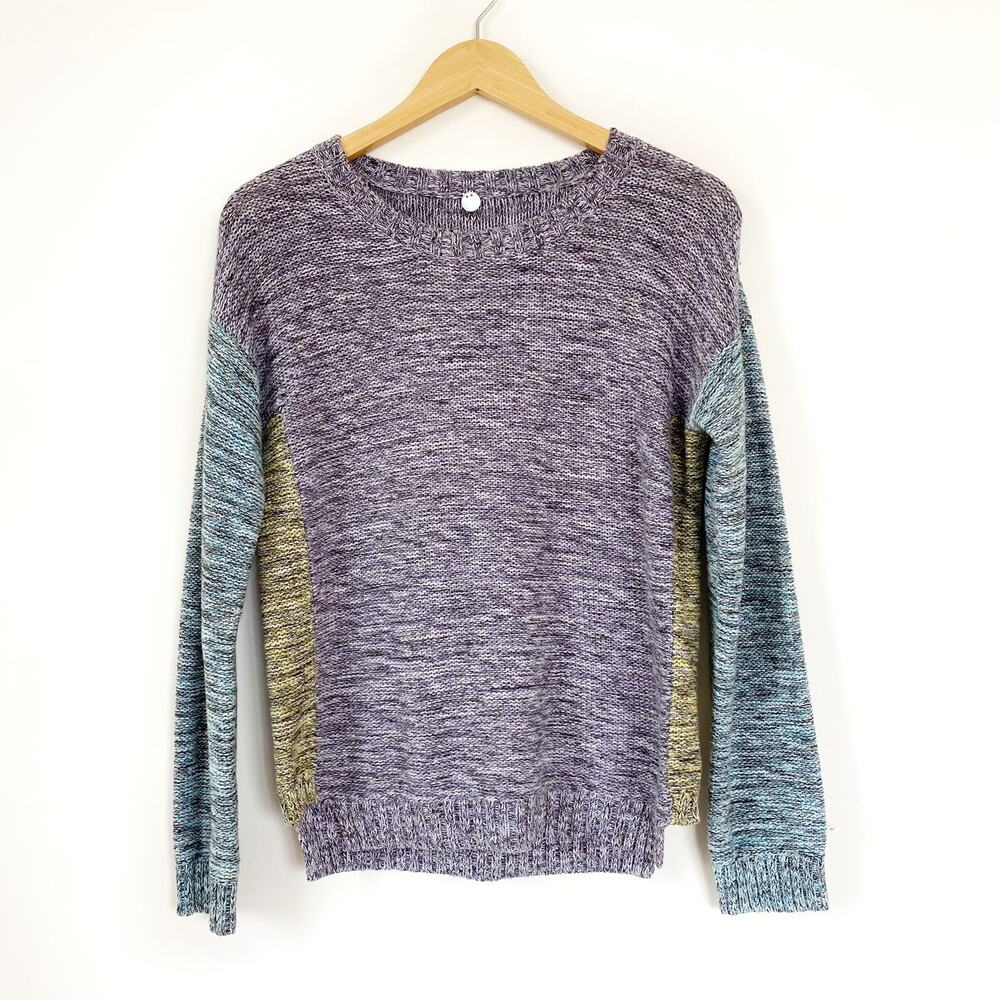 Margaret O'Leary 100% Cotton Marled Knit Pullover Sweater Small